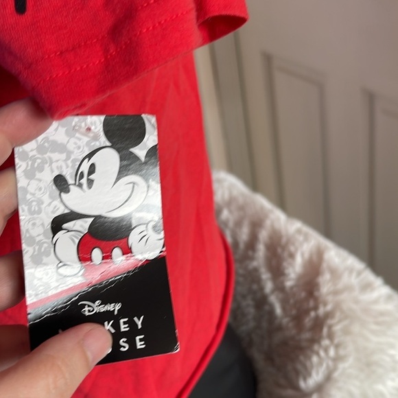 Disney Kids Red Mickey Mouse T-Shirt - Picture 6 of 7